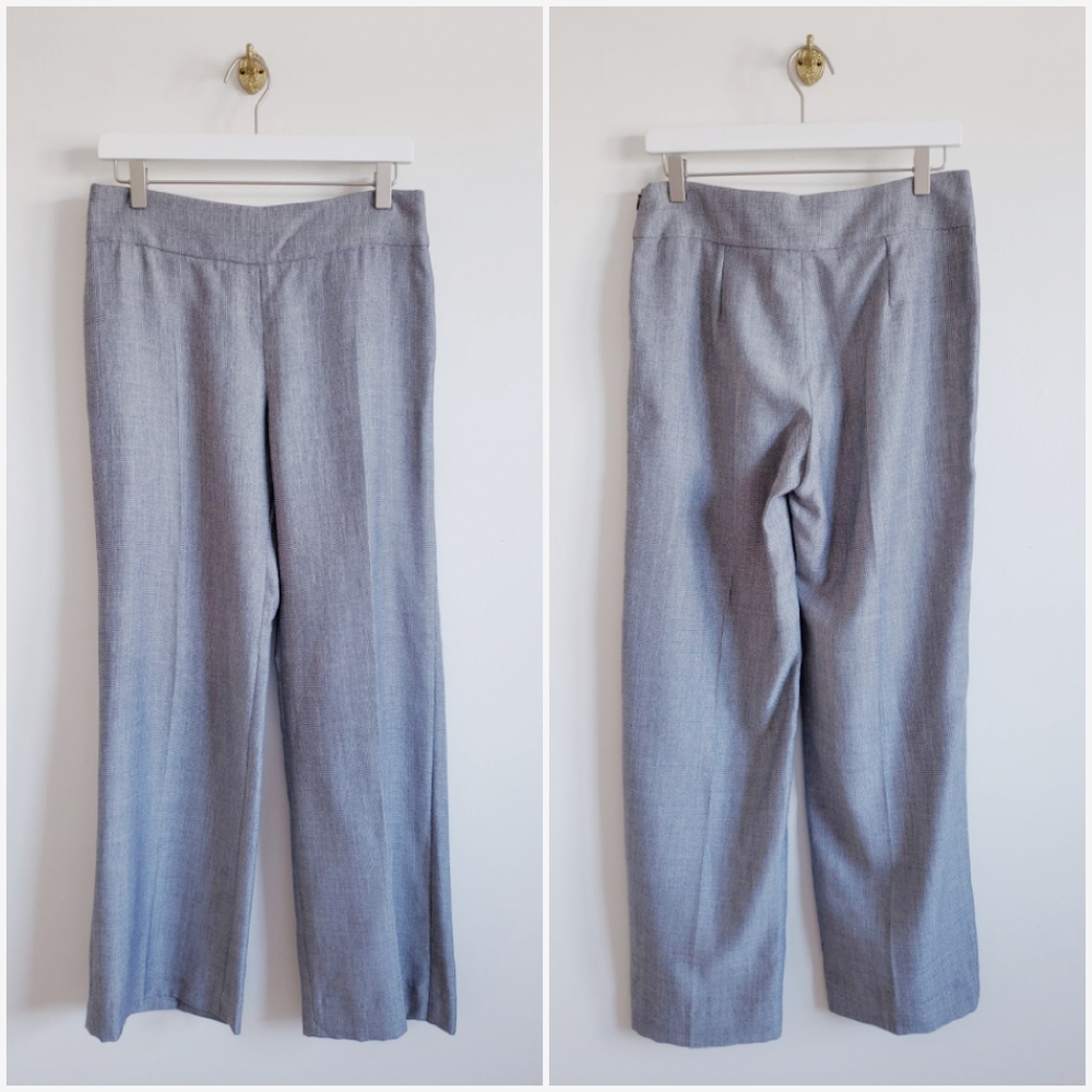 NWT Armani Collezioni Grey Wool Twill Dress Pants